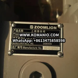 1010300259 Zoomlion truck crane parts Superstructure control valve