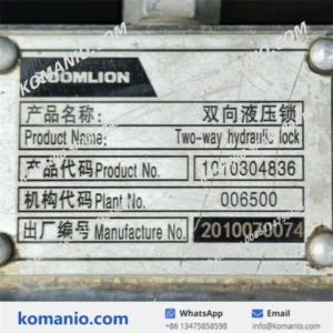 1010304836 zoomlion two way hydraulic lock