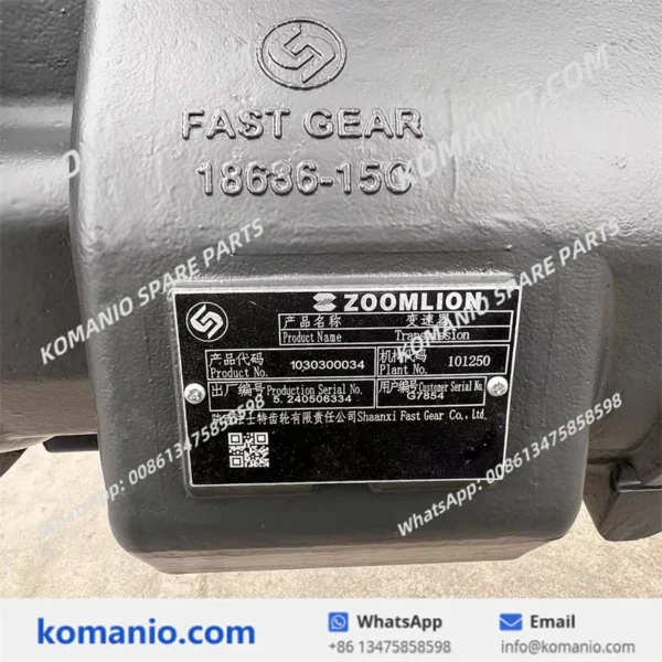 1030300034 zoomlion transmission