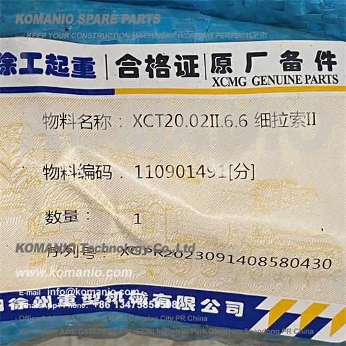 110901491 xcmg original part xct20.02Ⅱ.6.6 truck crane wire rope