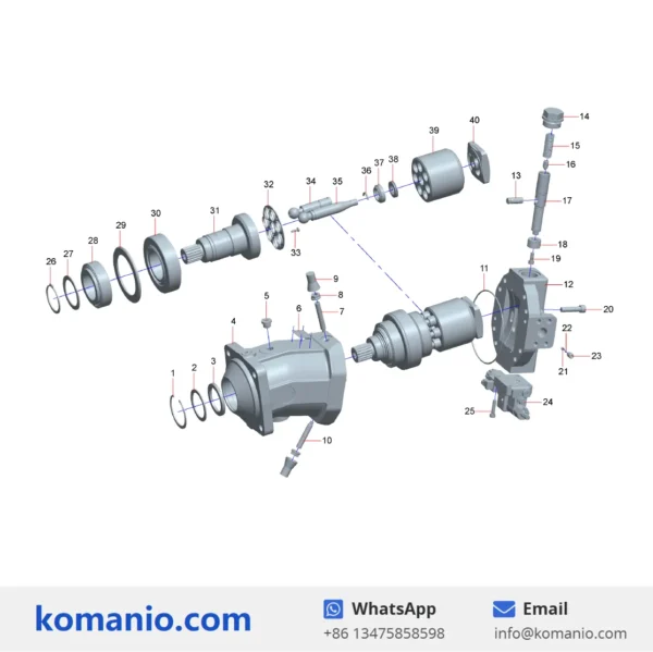 11567284 sany hydraulic axial piston motor spes w00 mdb1f11