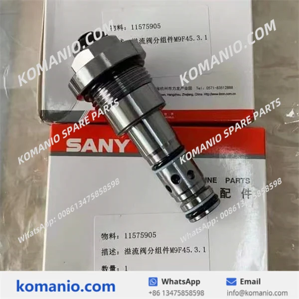 11579854 11575905 sany relief valve core