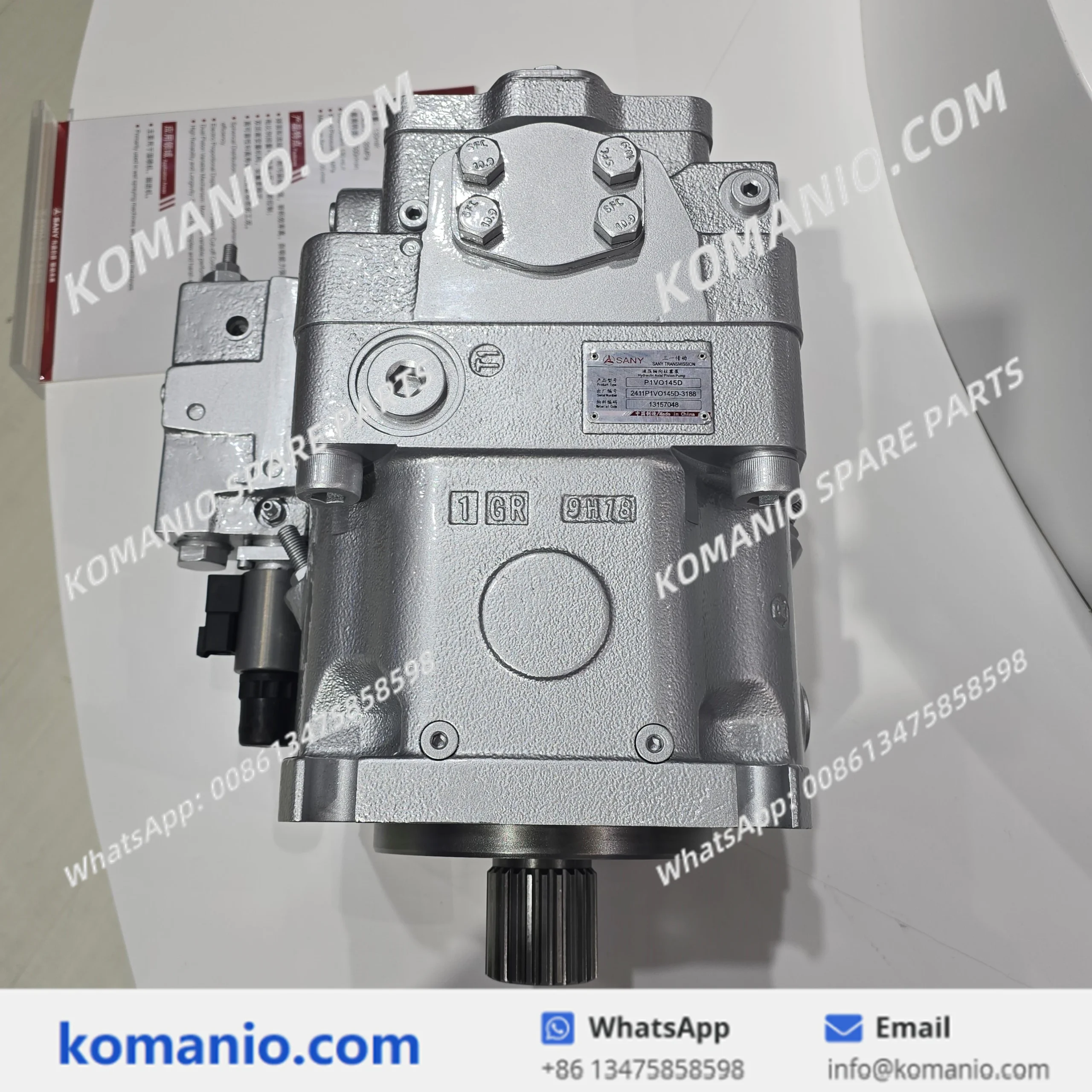 13157048 sany hydraulic axial piston pump p1vo145d
