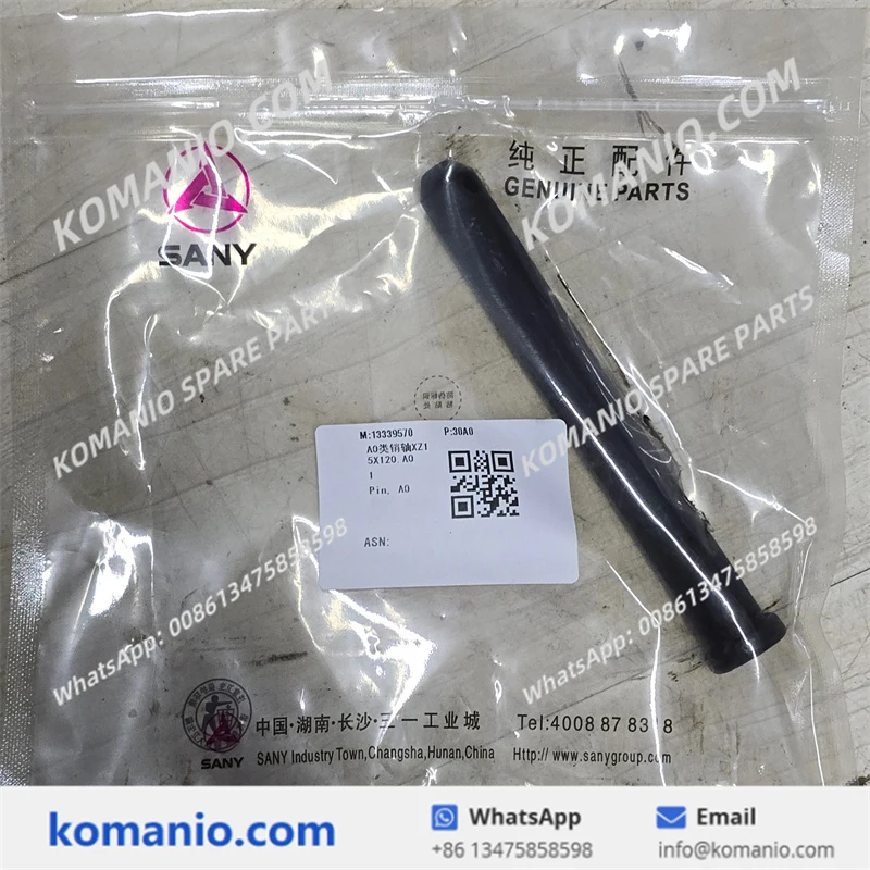 Pin Spar 13339570 SANY Pin Spare Parts