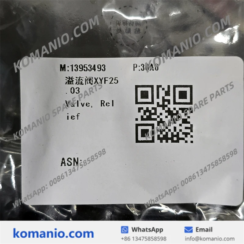 13953493 sany relief valve