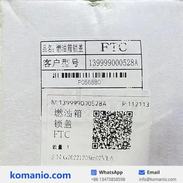 139999000528a sany fuel tank cap