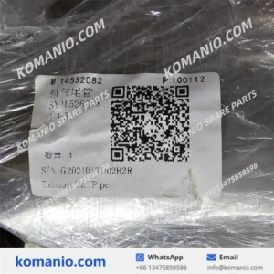 14532082 sany exhaust pipe
