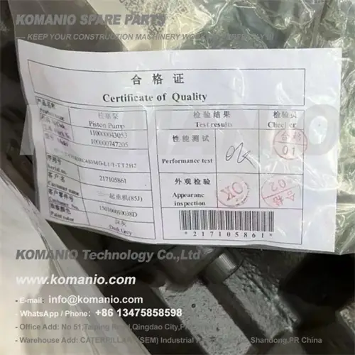 150106010038d sany double gear pump