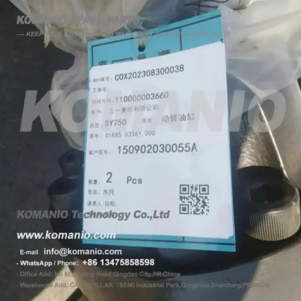 SANY 150902030055A Boom Cylinder for SY750 Excavator