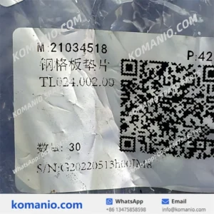 21034518 SANY Gasket 21034518 sany gasket