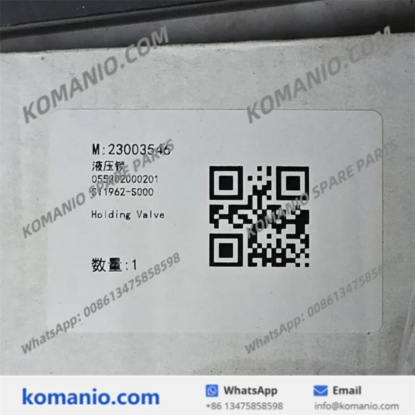 23003546 sany holding valve