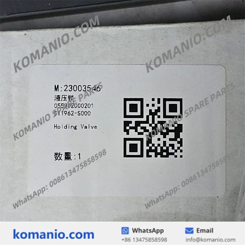 23003546 sany holding valve
