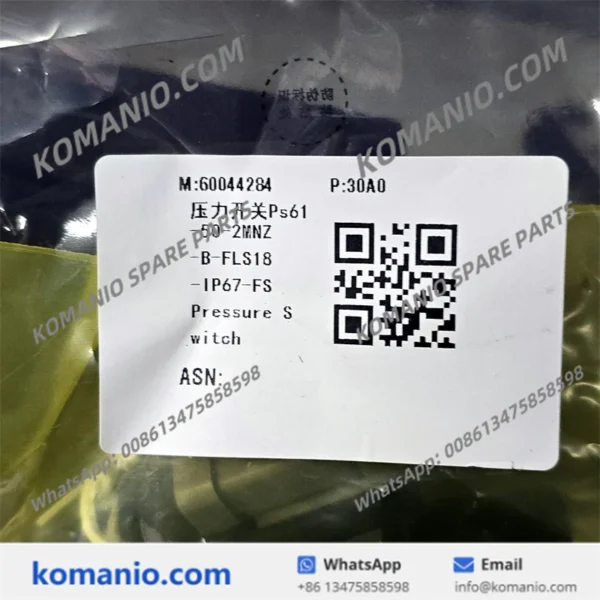 60044284 sany pressure switch