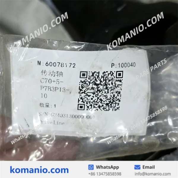 60078172 sany driving shaft