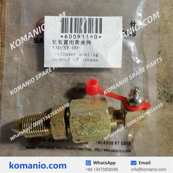 60091160 sany tensioning equipment grease valve