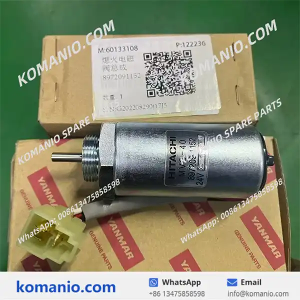 60133108 sany flameout solenoid valve assembly yanmar