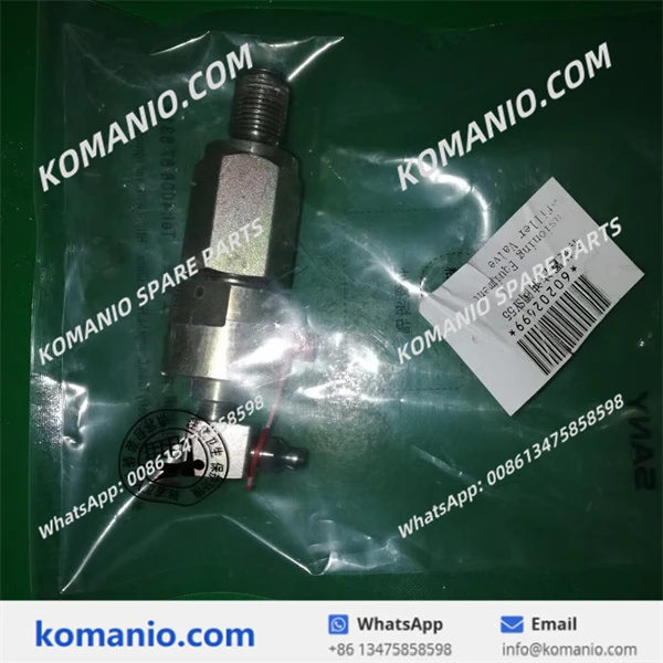 60202699 60202700 sany tensioning equipment refiller valve