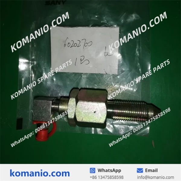 60202699 60202700 sany tensioning equipment refiller valve