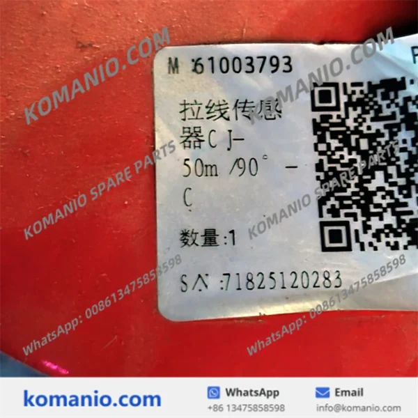 61003793 sany cable drum sensor 50m