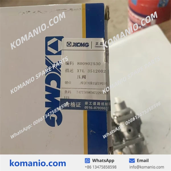 800902530 xcmg drainage pressure regulator