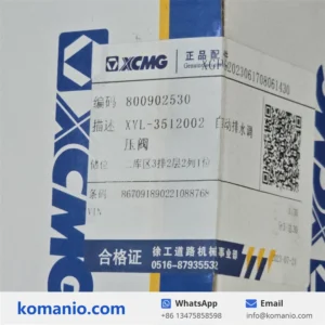 800902530 xcmg drainage pressure regulator