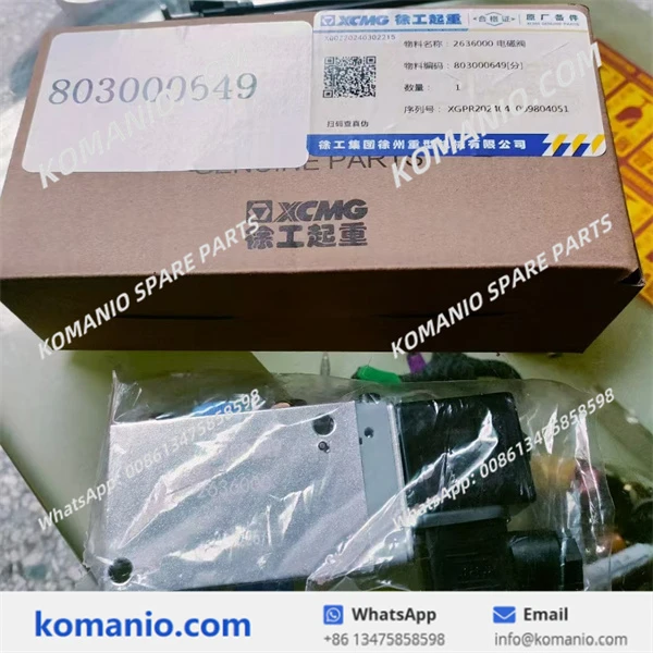 803000649 xcmg truck crane solenoid valve