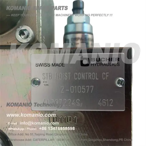 803001571 xcmg qy70k qy60k winch control valve block