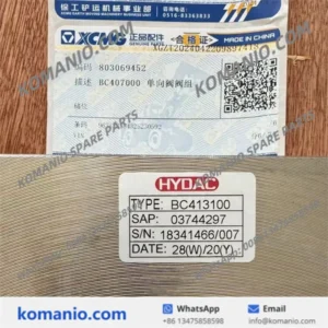 803069452 xcmg check valve group