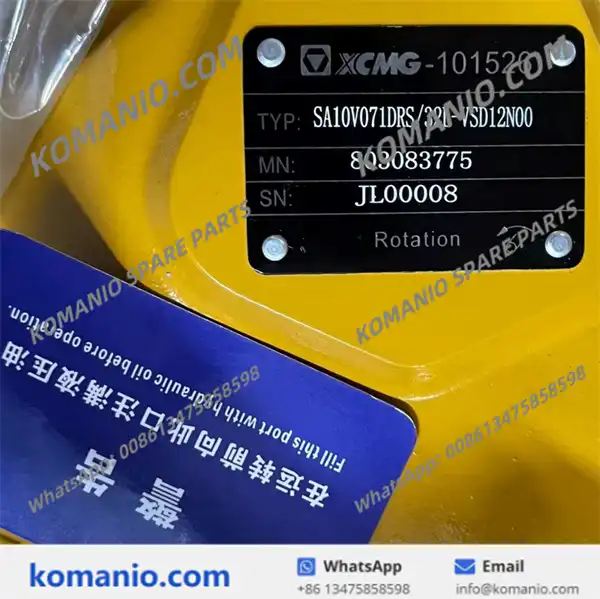 803083775 xcmg variable piston pump