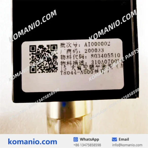 803405510 xcmg main boom lifting balance valve