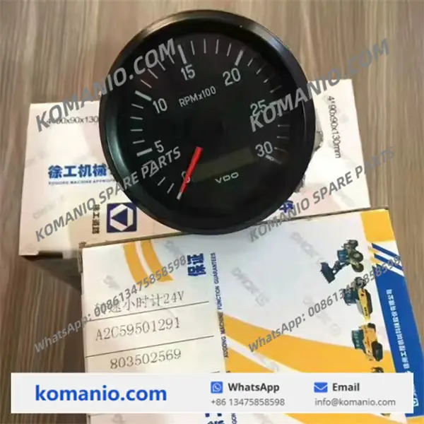 803502569 xcmg tachometer meter 24v