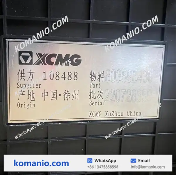803595430 xcmg air conditioner assembly