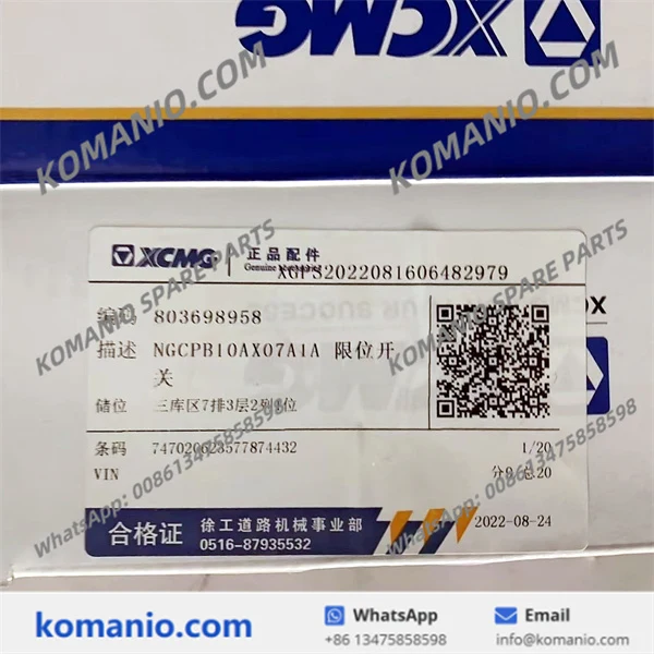 803698958 xcmg roller limit switch