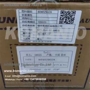 804029028 xcmg truck mounted crane gear pump sp1 25 l pt 804029028 xcmg truck mounted crane gear pump sp1 25 l pt
