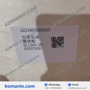 a221805000035 sany concrete pump parts driven bevel gear