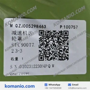 QZJ005298463 SANY Gear Cover qzj005298463 sany gear cover