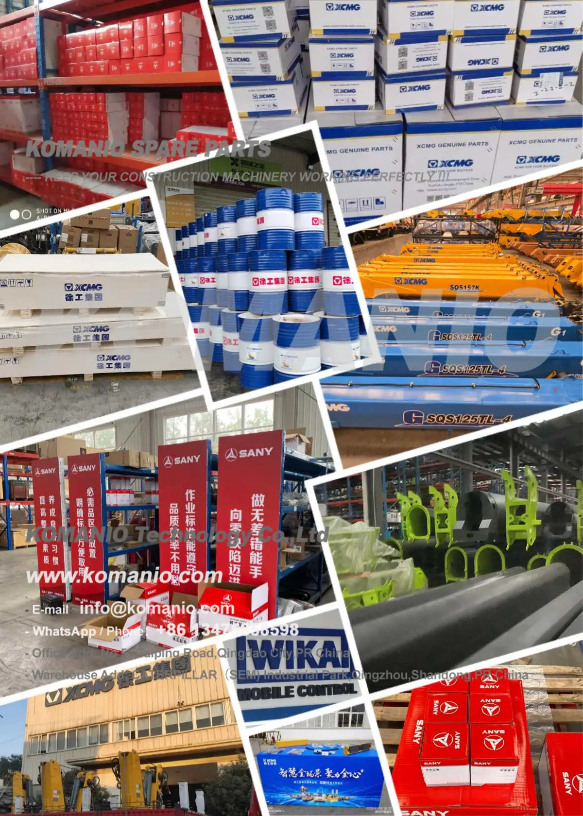 SANY ZOOMLION XCMG SPARE PARTS 1